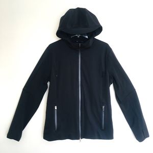 Lululemon Black Hooded Athletic Jacket Thumb holes